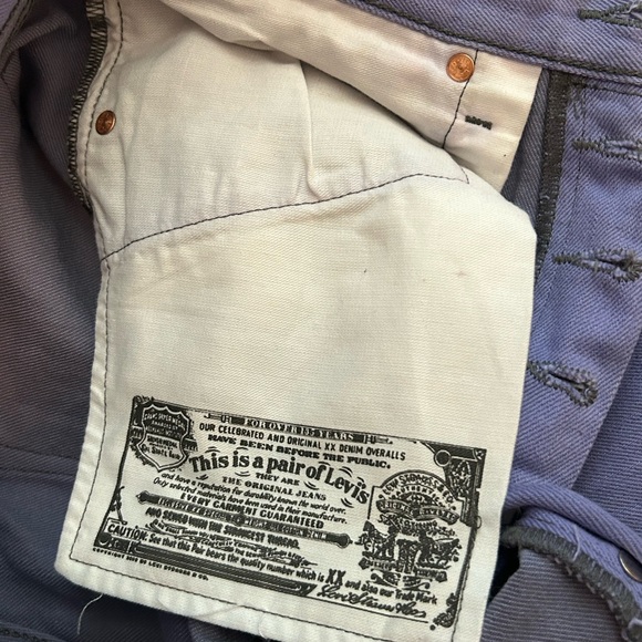 501 XX Purple Levi’s - Picture 5 of 8